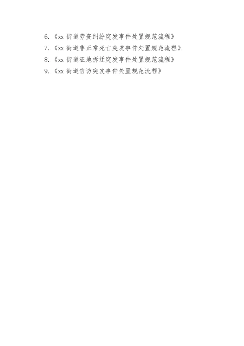 xx街道应急预案汇编.docx