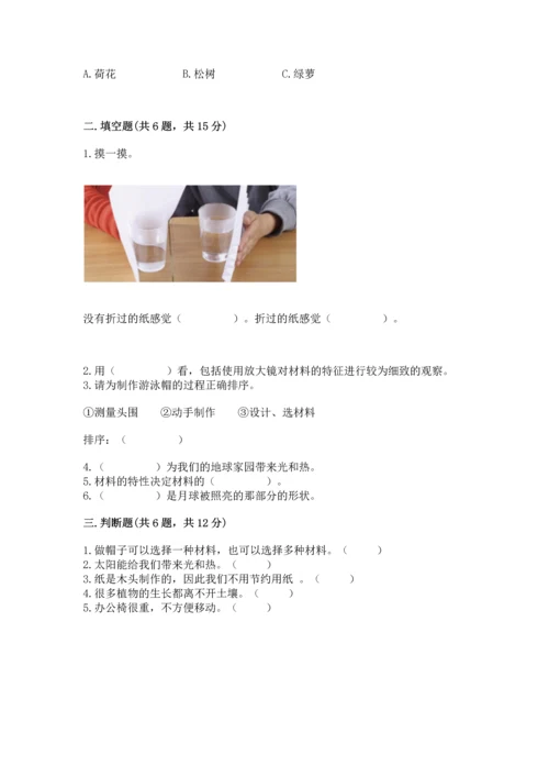 教科版二年级上册科学期末测试卷（真题汇编）.docx