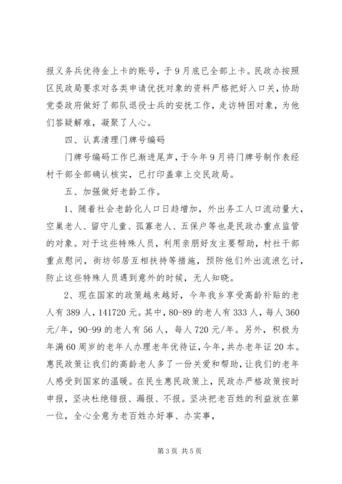 乡镇年度民政建设工作总结.docx