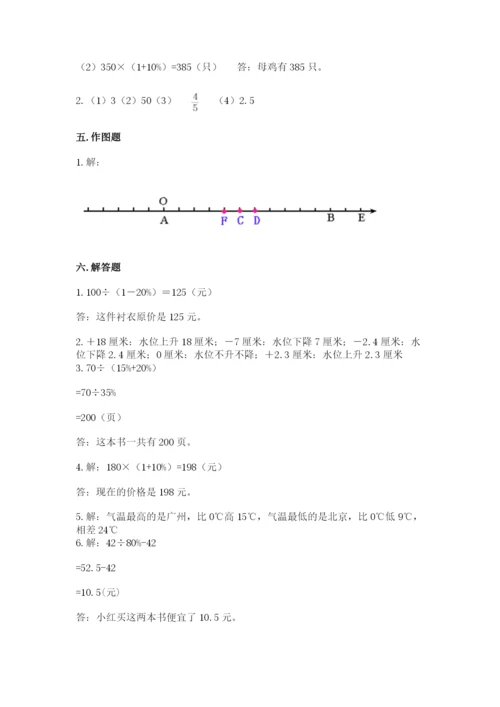 灌阳县六年级下册数学期末测试卷（各地真题）.docx