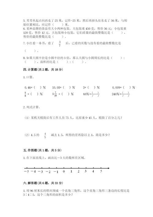 泰安市小升初数学测试卷及参考答案一套.docx