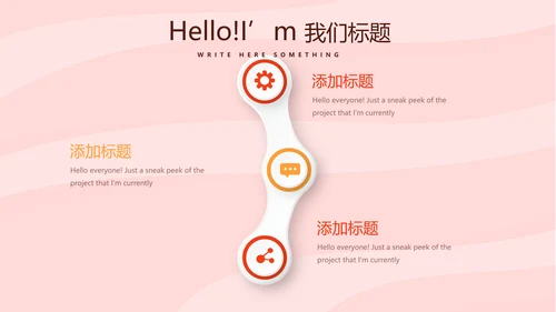 粉色时尚汉堡美食动态PPT