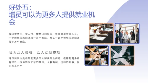 商务风高效增员专题PPT模板
