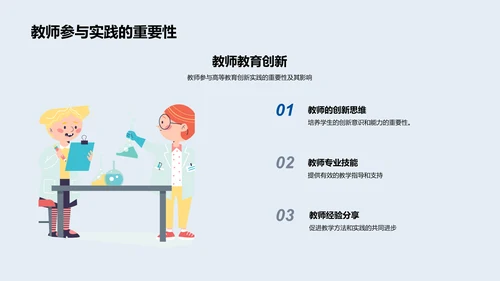 教育创新实践分享PPT模板