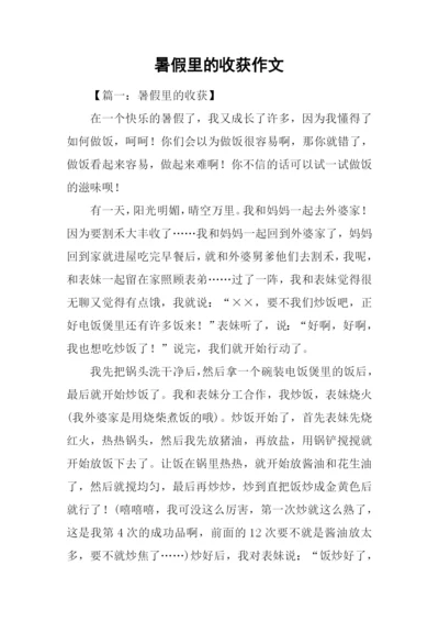 暑假里的收获作文.docx