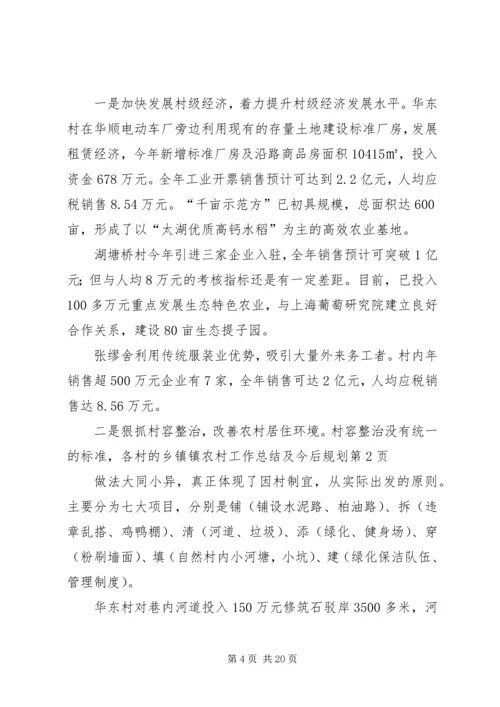 乡镇镇农村工作总结及今后规划_1.docx