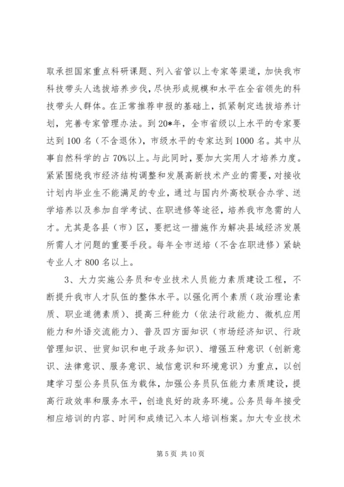 人才工程的指导意见.docx