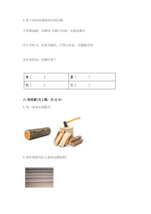 教科版小学二年级上册科学期末测试卷附参考答案ab卷.docx