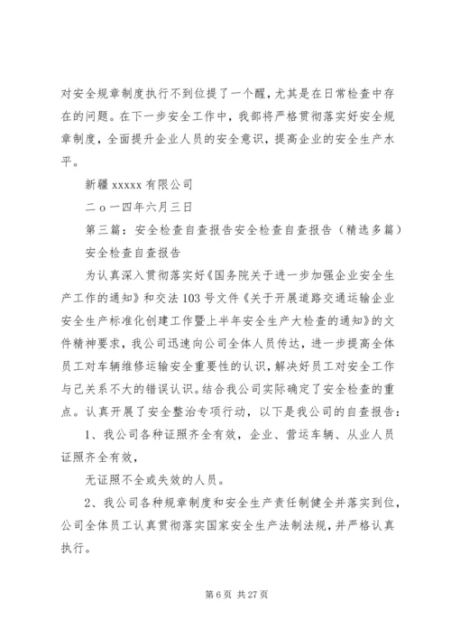 安全检查自查报告 (6).docx