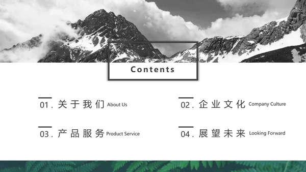 文艺热带森系公司企业宣传通用PPT模板