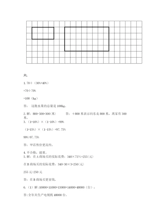 河北省【小升初】2023年小升初数学试卷带答案（黄金题型）.docx