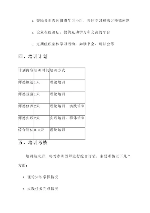 青年教师师德培训实施方案