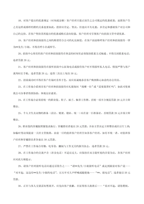 九峰国际招商部作业指导标准手册.docx