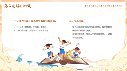 中考为梦想而战斗通用PPT模板