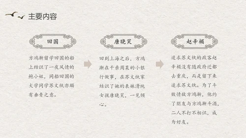 中国风水墨江南读书笔记名著围城PPT读书分享