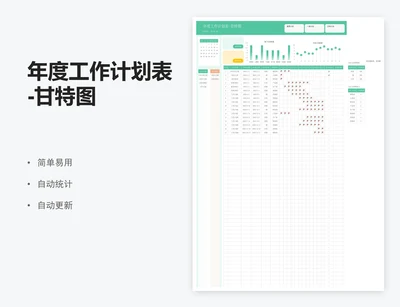 年度工作计划表-甘特图