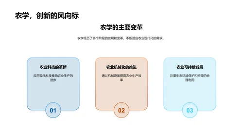 探索农学的发展与价值