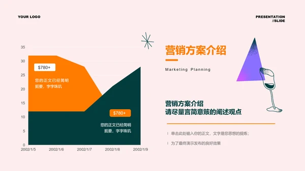 紫色创意风格酒吧营销活动通用PPT演示模板