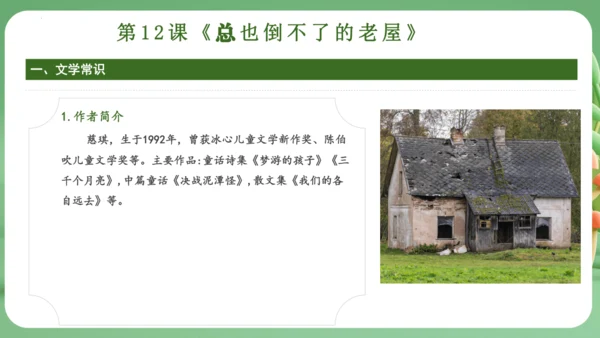 统编版2024三年级语文上册第四单元复习   课件
