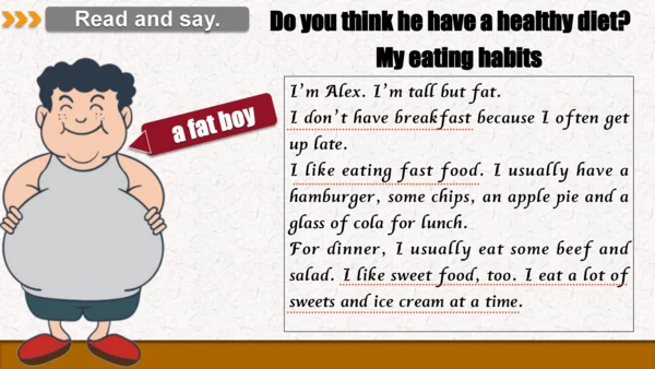 Unit3 A healthy diet Sound&Checkout time 课件(共27张PP