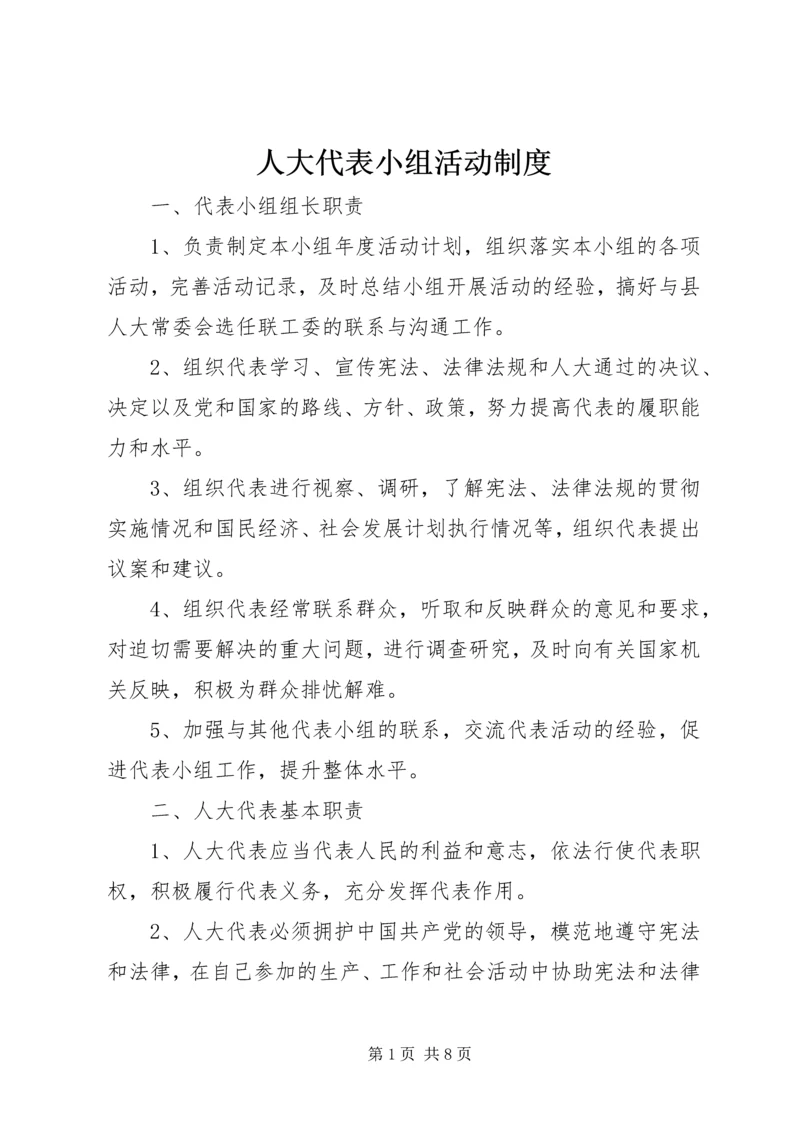 人大代表小组活动制度.docx