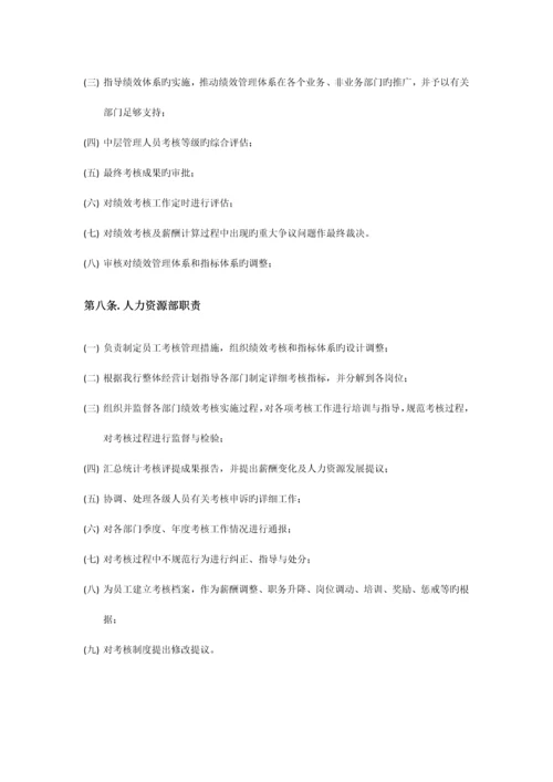 银行考核制度培训资料.docx