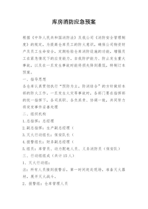 库房消防应急预案.docx