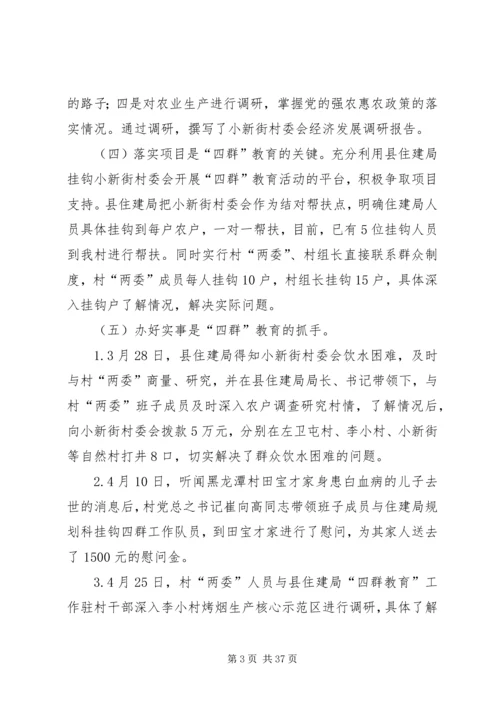 四群工作开展情况汇报[精选合集].docx