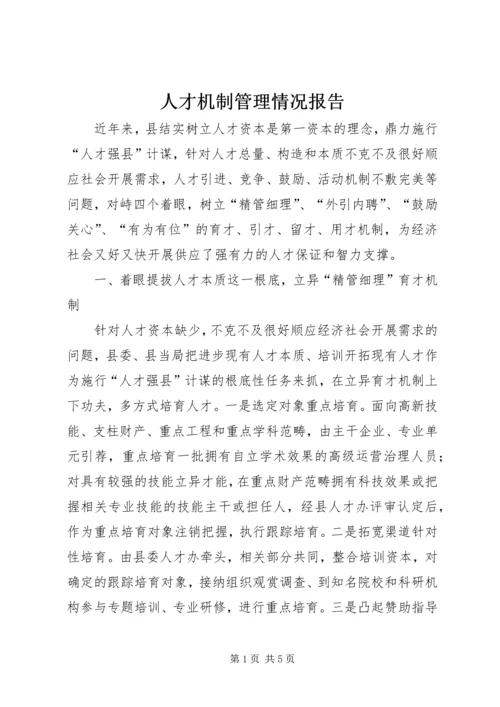 人才机制管理情况报告.docx