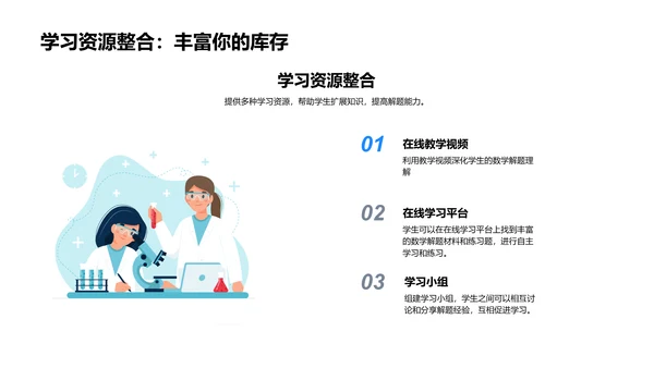 数学解题技巧教授PPT模板