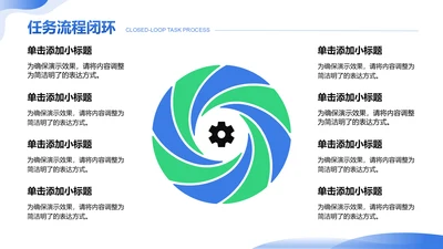 创意风任务流程闭环PPT循环