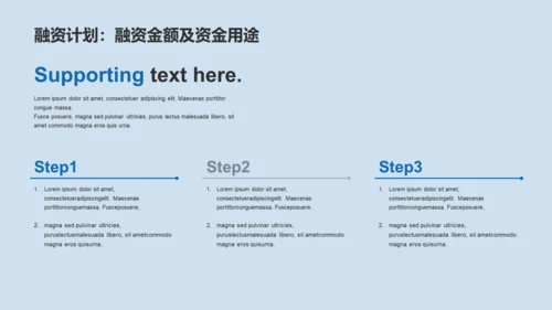 蓝色商务现代地产金融商业计划书PPT