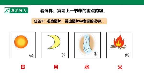部编1A 第1单元 第10课 日月水火（2）课件