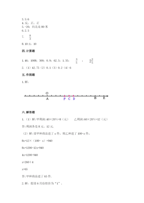 沪教版小学六年级下册数学期末综合素养测试卷（各地真题）.docx