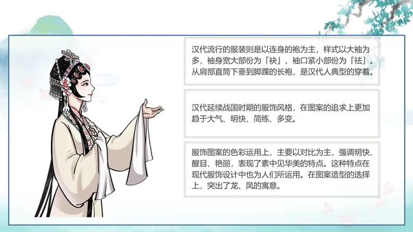 中国传统服饰历史演变过程汉服PPT模板