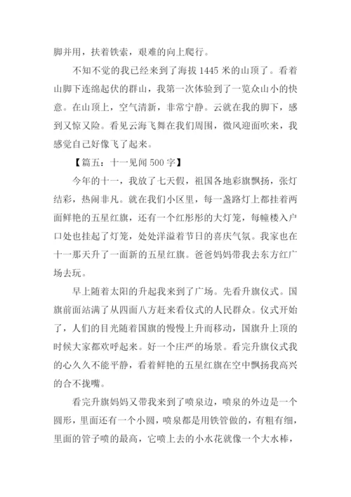 十一见闻作文-1.docx
