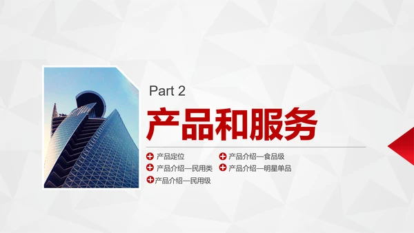 简约大气公司企业产品介绍PPT模板