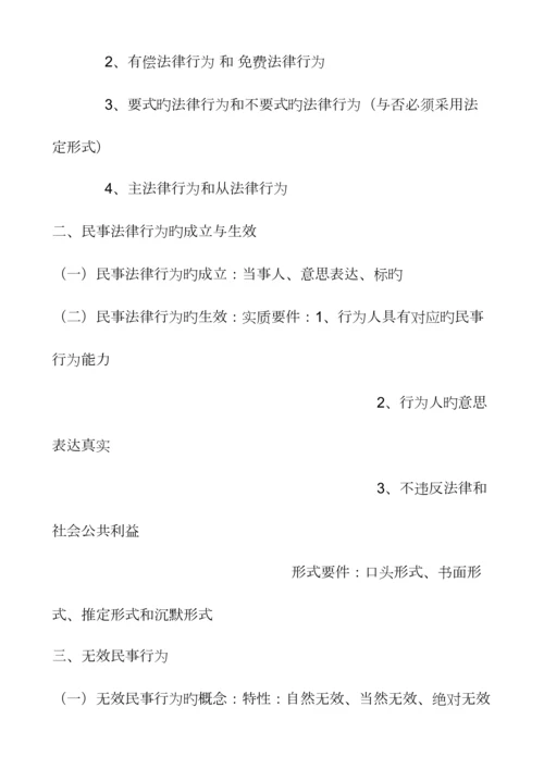2023年注册会计师经济法小结.docx