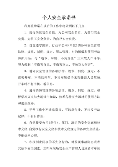 个人安全承诺书.docx