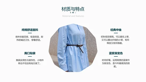 绿色简约风服装新品发布会