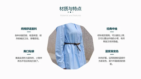 绿色简约风服装新品发布会