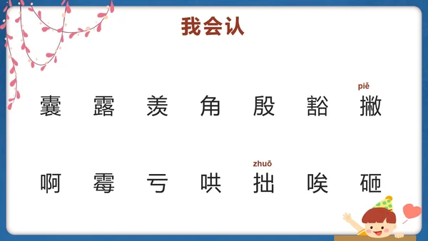 部编版四年级上册第十九课一只窝囊的大老虎PPT模板