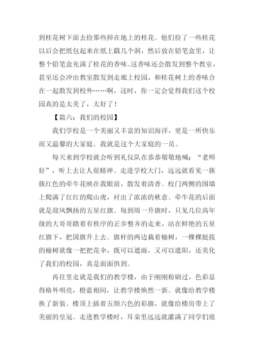 我们的校园作文600字.docx