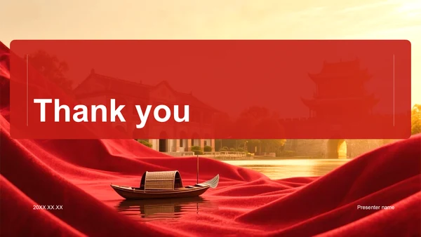 红色复古风研学旅行红色路线规划介绍PPT主题