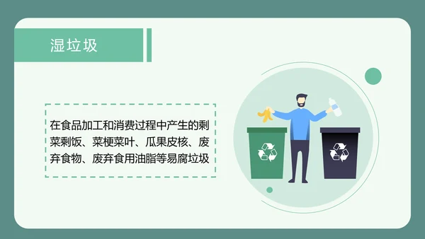 可爱卡通垃圾分类回收PPT课件