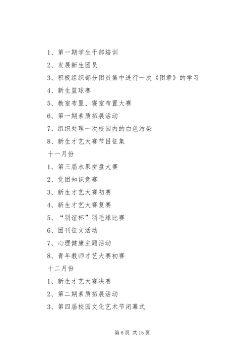 篇一：XX年团委团支部工作计划 (2).docx