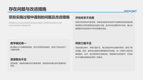 蓝色商务风学术项目阶段性汇报PPT模板