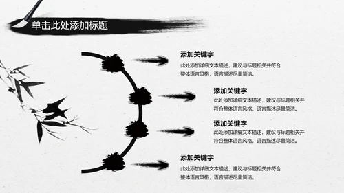 中国风水墨皮影戏传统文化PPT模板