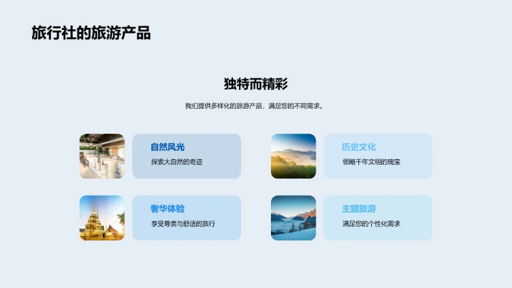 XX旅行社企业介绍PPT模板