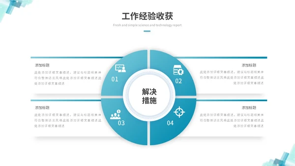 简约科技风IT述职报告工作总结ppt模板